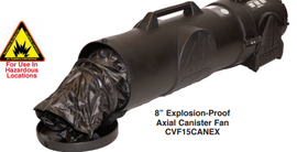 Air Systems Axial Canister Fan - Explosion-Proof - 15' or 25' duct