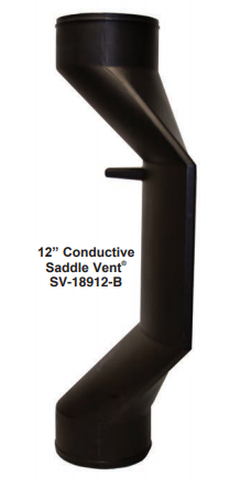Air Systems Conductive Saddle Vent® - Black (hazardous locations) or Orange (non-hazardous locations)