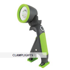 Blackfire® 3AAA LED Clamplight w/ Batteries, Black/Green