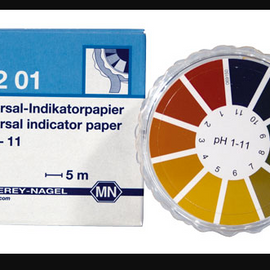 CTL Scientific UNIVERSAL pH 1-11 DISPENSER - roll of 5 meter length x 7 mm wide  - Hazardous : N