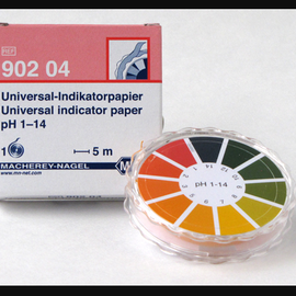 CTL Scientific UNIVERSAL pH 1-14 DISPENSER - roll of 5 meter length x 7 mm wide  - Hazardous : N