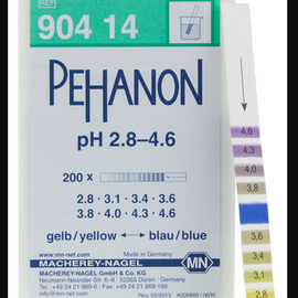 CTL Scientific PEHANON pH 2.8-4.8 - box of 200 strip  11 x 100 mm  - Hazardous : N