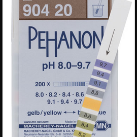 CTL Scientific PEHANON pH 8.0-9.7 - box of 200 strip  11 x 100 mm  - Hazardous : N