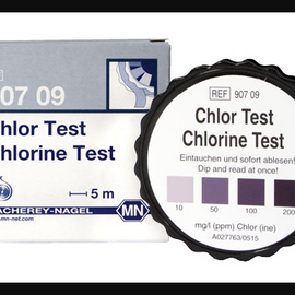 CTL Scientific Chlorine test paper - roll of 5 meter length x 10 mm wide  - Hazardous : N