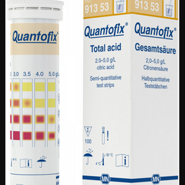 CTL Scientific Quantofix Total Acid - box of 100 strips (6 x 95 mm)  - Hazardous : N