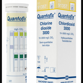 CTL Scientific QUANTOFIX chlorine dioxide 3000 - box of 50 strips (6 x 95 mm)  - Hazardous : N