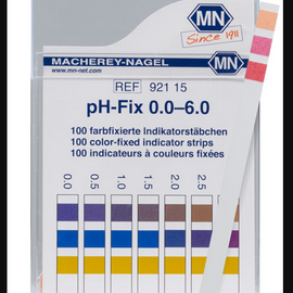 CTL Scientific PH-FIX  0.0-6.0 - box of 100 strips (6 x 85 mm)  - Hazardous : N
