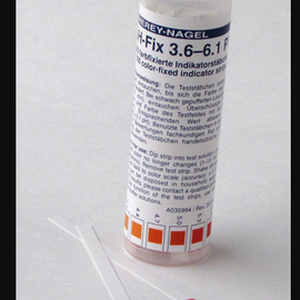 CTL Scientific PH-FIX  3.6-6.1 in snap cap tube - box of 100 strips (6 x 85 mm)  - Hazardous : N