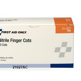 First Aid Only Nitrile Finger Cots - 50 per box