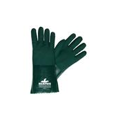 MCR Safety® Premium Grade Supported PVC Gloves, Double Dipped, 14" Gauntlets, Nitrile Reinforced, Green - per dozen