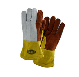West Chester PIP Premium Heavy Split Cowhide Foundry Glove with Cotton Lining and Kevlar Stitching - Leather Gauntlet Cuff - size L - Price per dozen pair