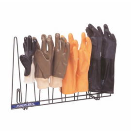 Rackem Safety Glove Rack, Dark Green PVC-Coated for high moisture & chemicals -  Holds 4 Pairs