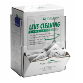 Rackem Safety Lens Cleaning Towelette / Respirator Wipe - Box Holder