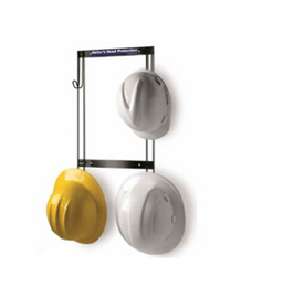 Rackem Safety Hard Hat, Coat, Purse & Fall Protection Rack, Mounts with foam tape or has holes for screws 16.75"H x 11"W x 2.25"D