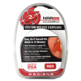 Radians Custom Molded Earplugs with Lanyard NR26 - Please Choose Color