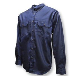 Radians FRS-003 Volcore™ Long Sleeve Cotton Button Down Flame Resistant Shirt - in Navy or Khaki