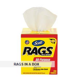 Scott® Rags In A Box, 300 per box