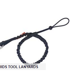 Ergodyne® Squids® 3100 Tool Lanyard, Single Carabiner, Standard, Black